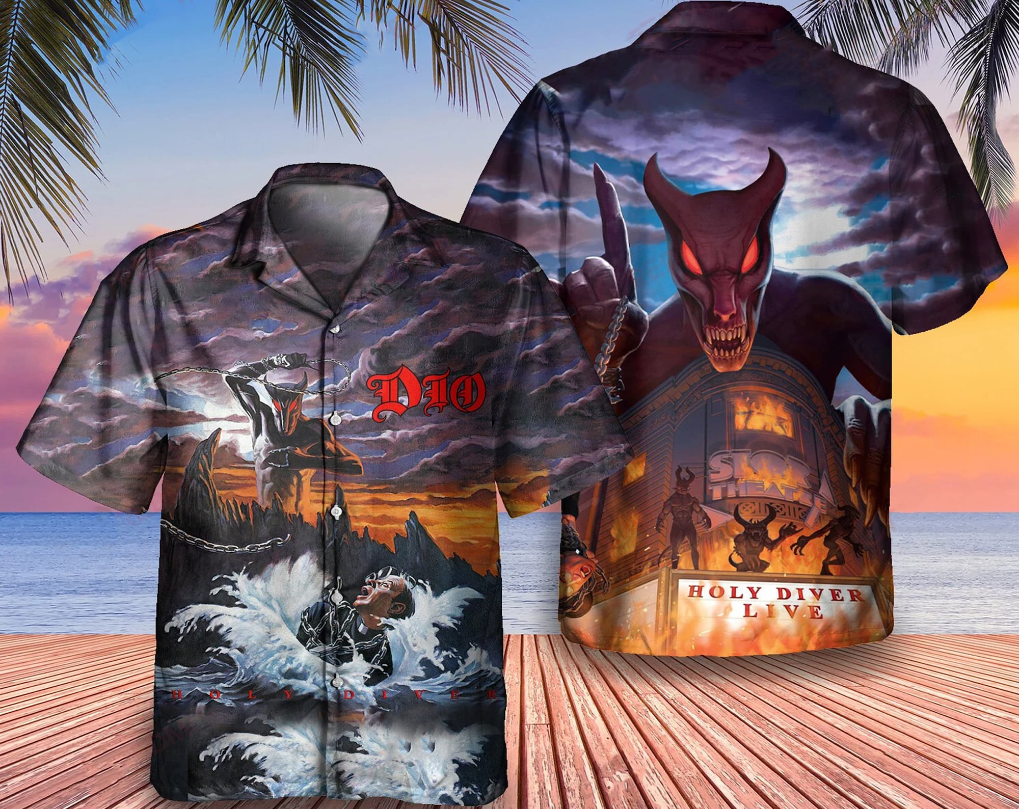 Dio Shirt 3D,Dio Band The Last in Line 2022 Tour Concert Shirt,Hawaiian Shirt,Vintage Rock Band T-Shirt,Music Shirt,Graphic Tee,Summer Shirt