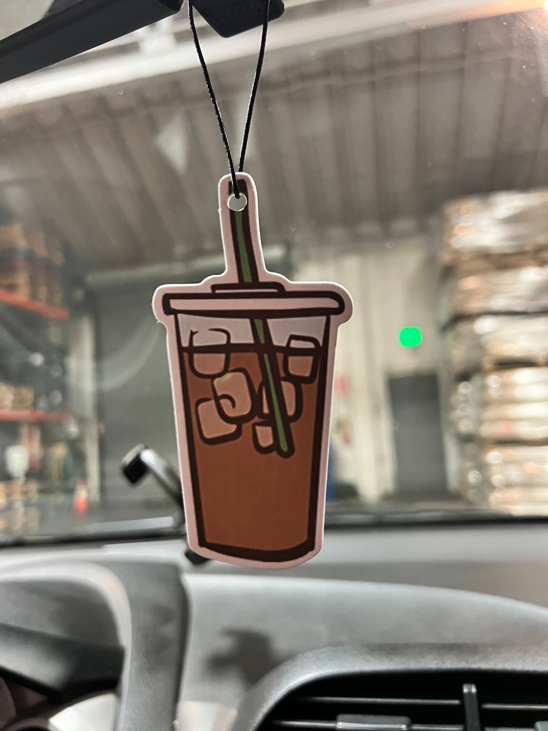 Coffee Air Freshener Iced Coffee Car Air Fresheners, Funny Iced Coffee