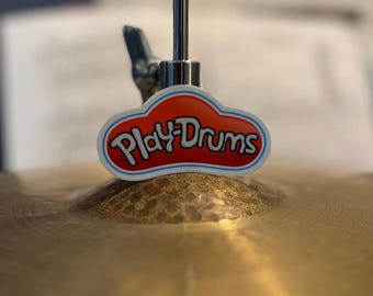 Play Drums Sticker: Funny Drummer Gift