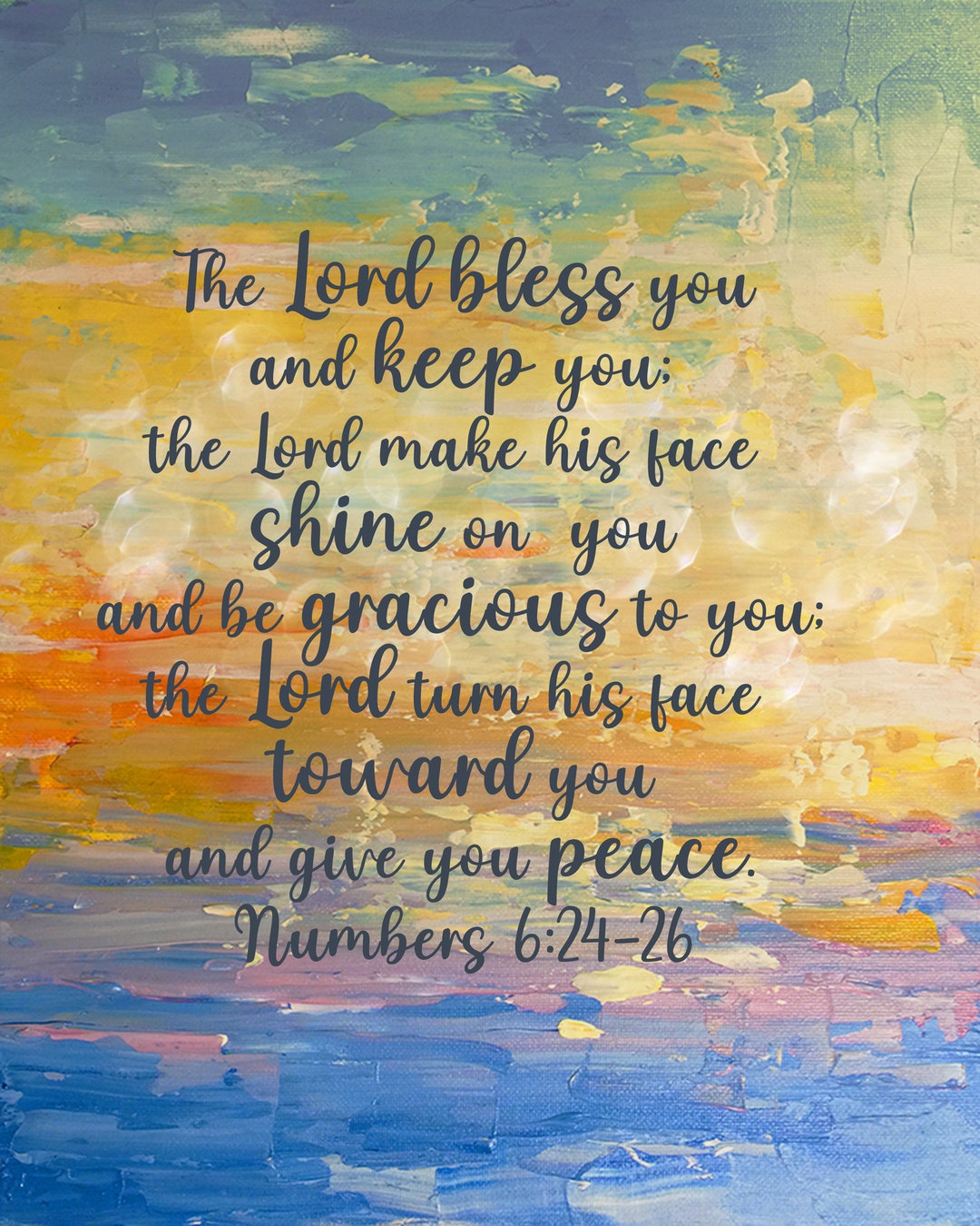 Numbers 6 24 26 The Lord Bless You And Keep You Digital Download 