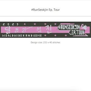 Run Seokjin Tour Scarf