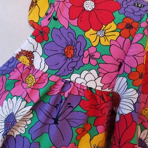 blouse shirt tunic women's blouse short sleeves multicolor print image 5