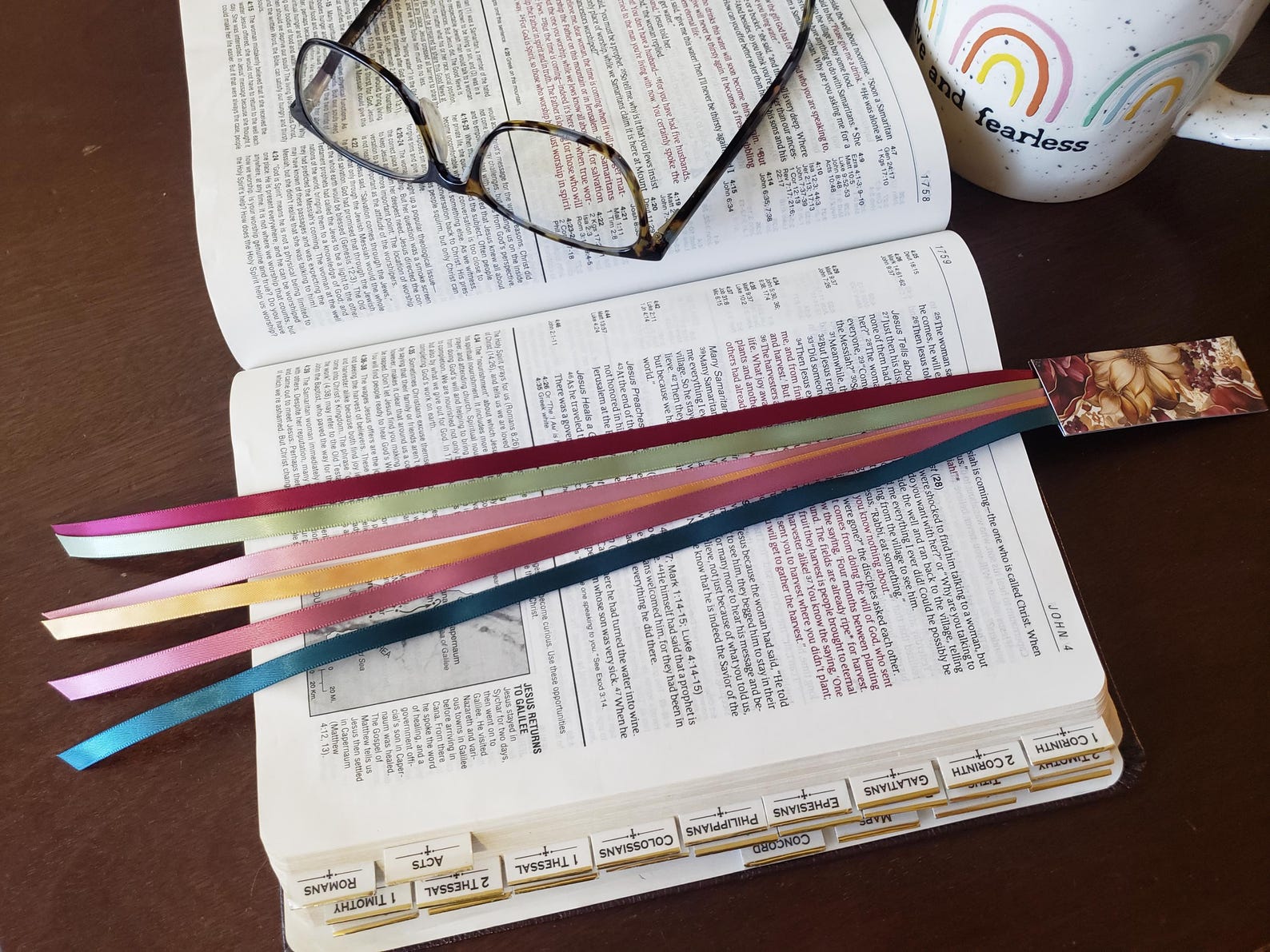 VICTORIAN Bible Bookmark Ribbons/ Multi Page Book Mark/ Hymnal, Journal
