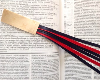 MARINE CORPS Dress Blues Bible bookmark ribbons/ multi page book mark/ perfect for hymnals, journals, devotionals