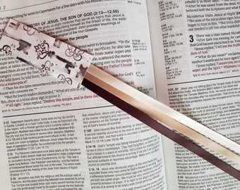 COFFEE Bible bookmark ribbons/multiple page ribbon book marker/Bible study accessories/ planner, hymnal, journal, devotional/ tassel