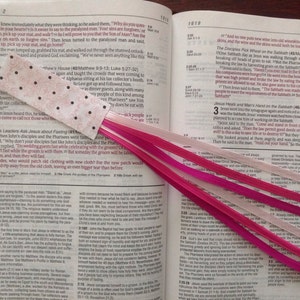 PINKY PROMISE Bible bookmark ribbons/ ribbon book mark/ hymnals, devotionals, journals, study guide/ Christian gift/ Bible accessories