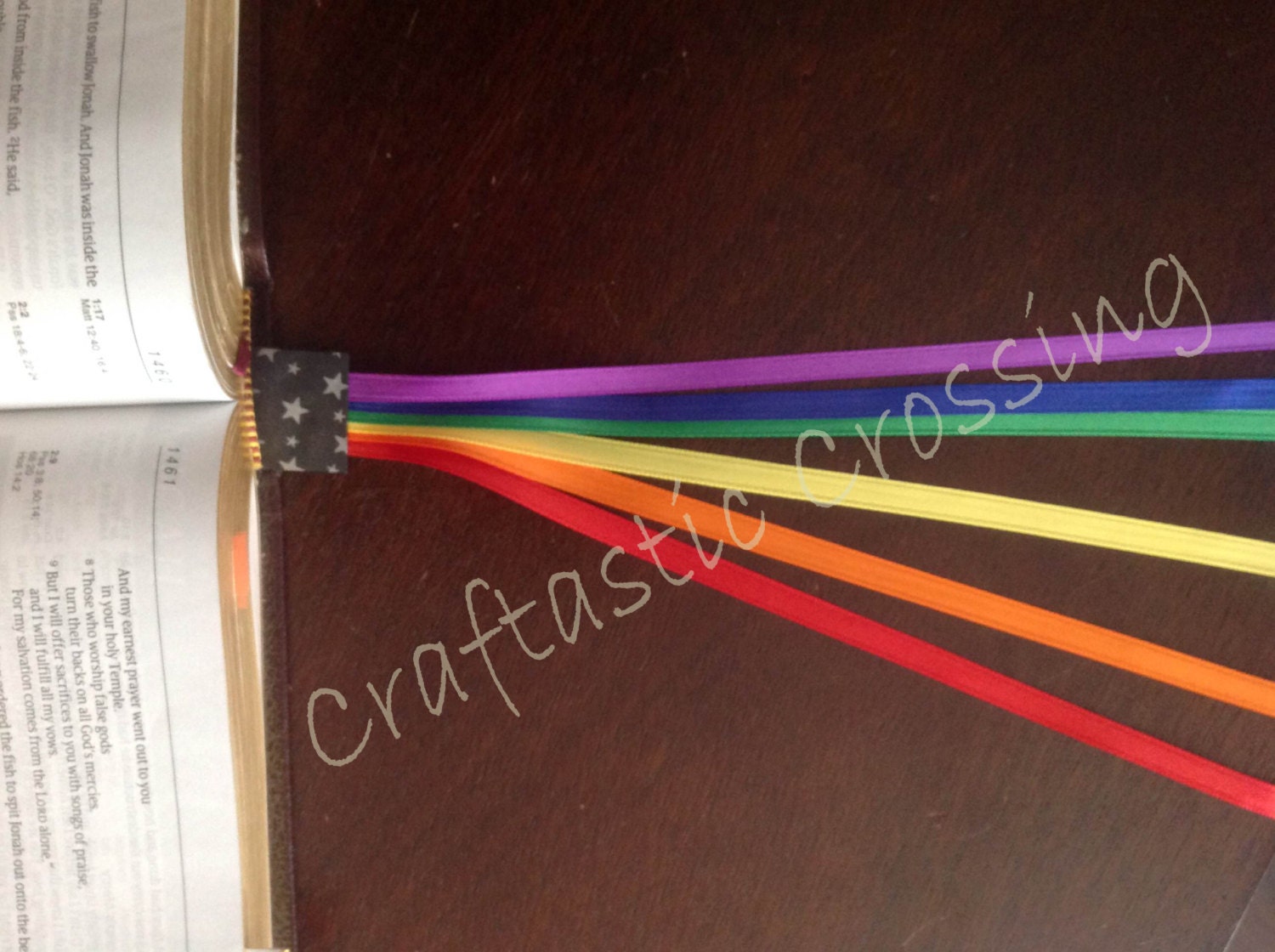 RAINBOW Bible Bookmark Ribbons/ Multi Page Bookmark/ Multi - Etsy
