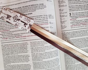 Custom 3-Ribbon Bible Bookmark: Multi-Page Satin Ribbon Marker