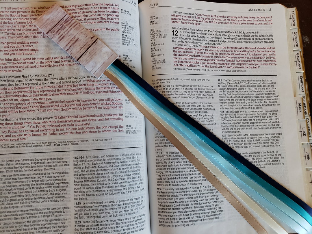 COASTAL CALM Bible Bookmark Ribbons/ Multi Ribbon Book Mark/ - Etsy