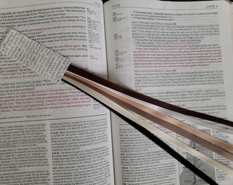 NEUTRALS Bible bookmark ribbons/ ribbon book marker/ Bible study, hymnal, devotional, journal/ Bible accessories/ Christian gift/ tassel