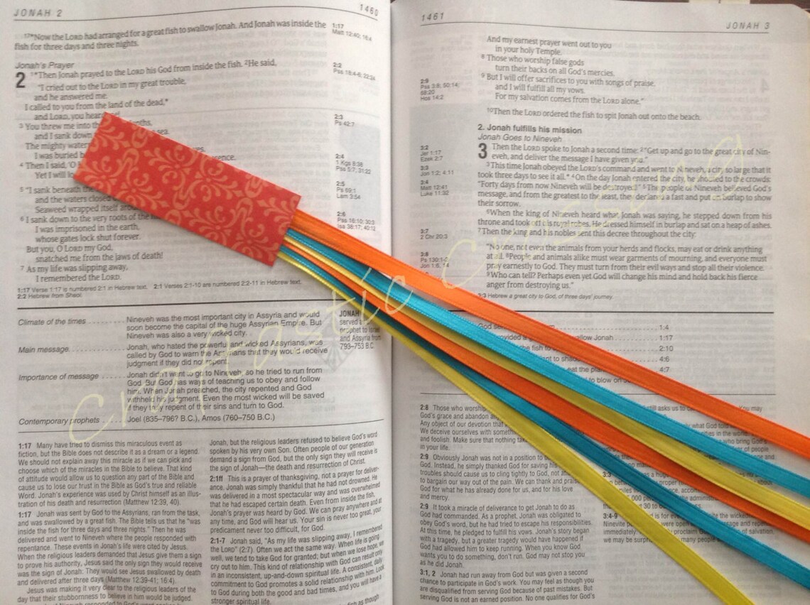 RETRO Bible Bookmark Ribbons/ Multi Ribbon Book Mark/ Perfect - Etsy