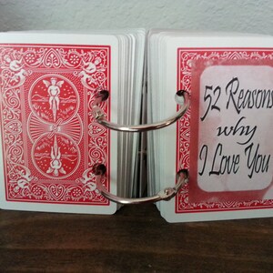 Anniversary Gift 52 Reasons Why I Love You Custom Deck Of Etsy