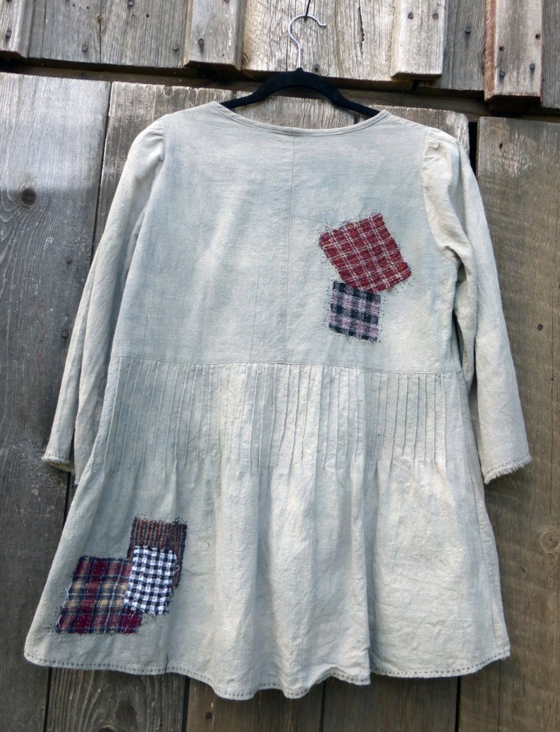 Women's Linen Look Rustic Homespun Cotton Top Size Large - Etsy