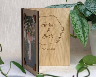 Personalized Wedding Photo Frame with custom Engraving - A Meaningful Gift for Newlyweds - Make Your Wedding Memories Last Forever