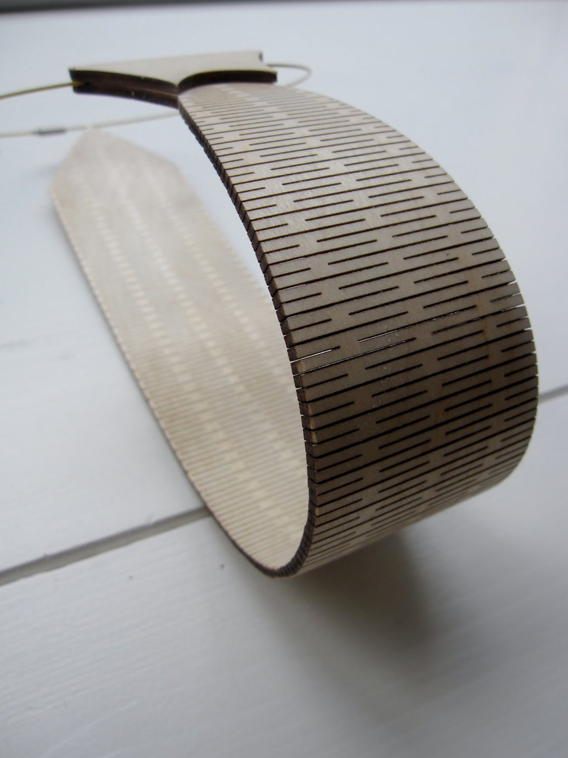 Necktie / Choker / Tie Made From Wood Laser Cut From Birch Etsy