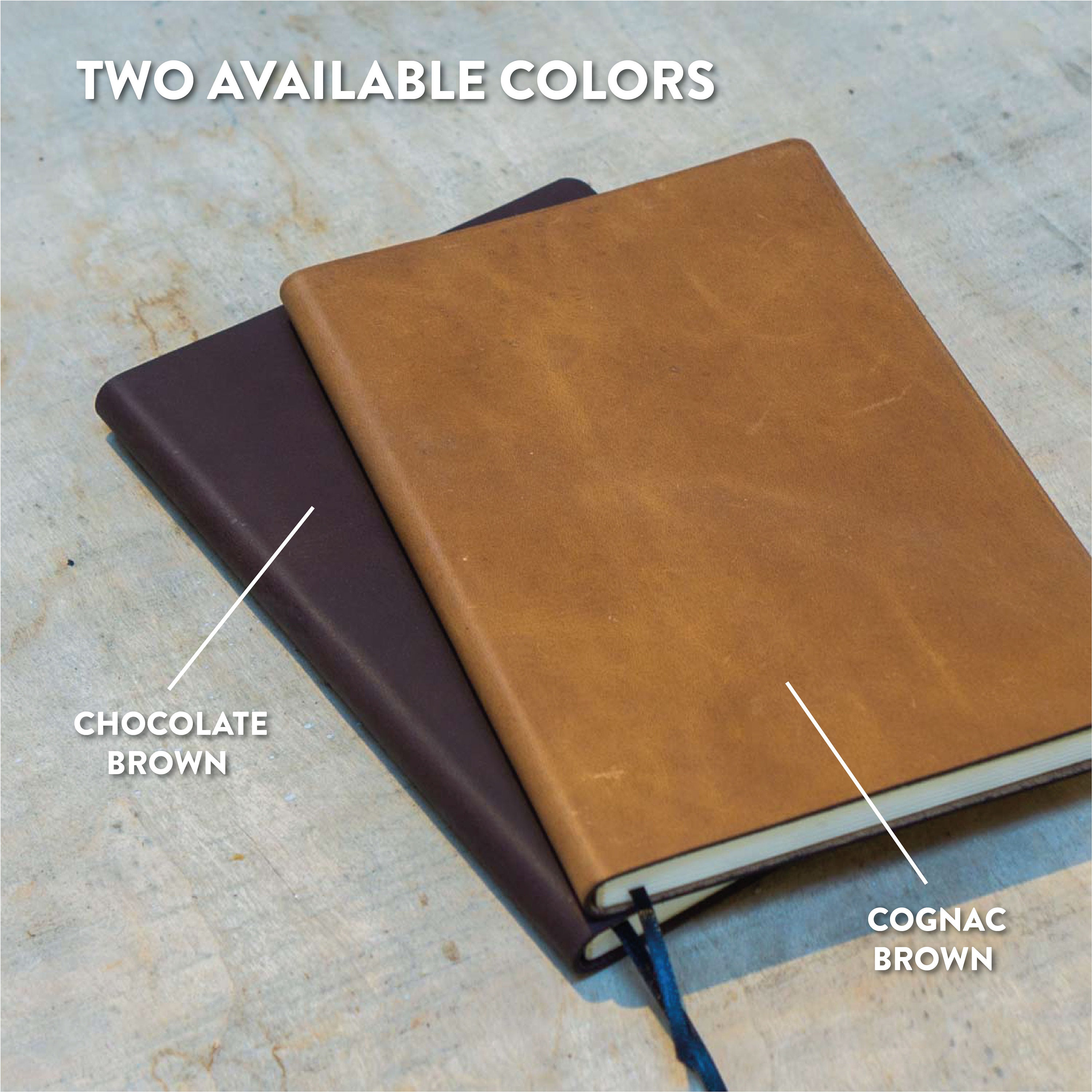 Leather Notebook A6 / A5 / A4 - Personalized Journal, Travel Journal, Custom Notebook, Personal Diary, Bucket List, Custom Scrapbook, Bullet
