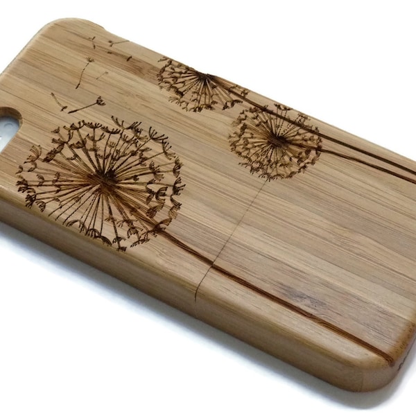 Capa para iphone 6 madeira - madeira capa para iphone 6 madeira de nogueira, cerejeira ou bambu - dente de leão