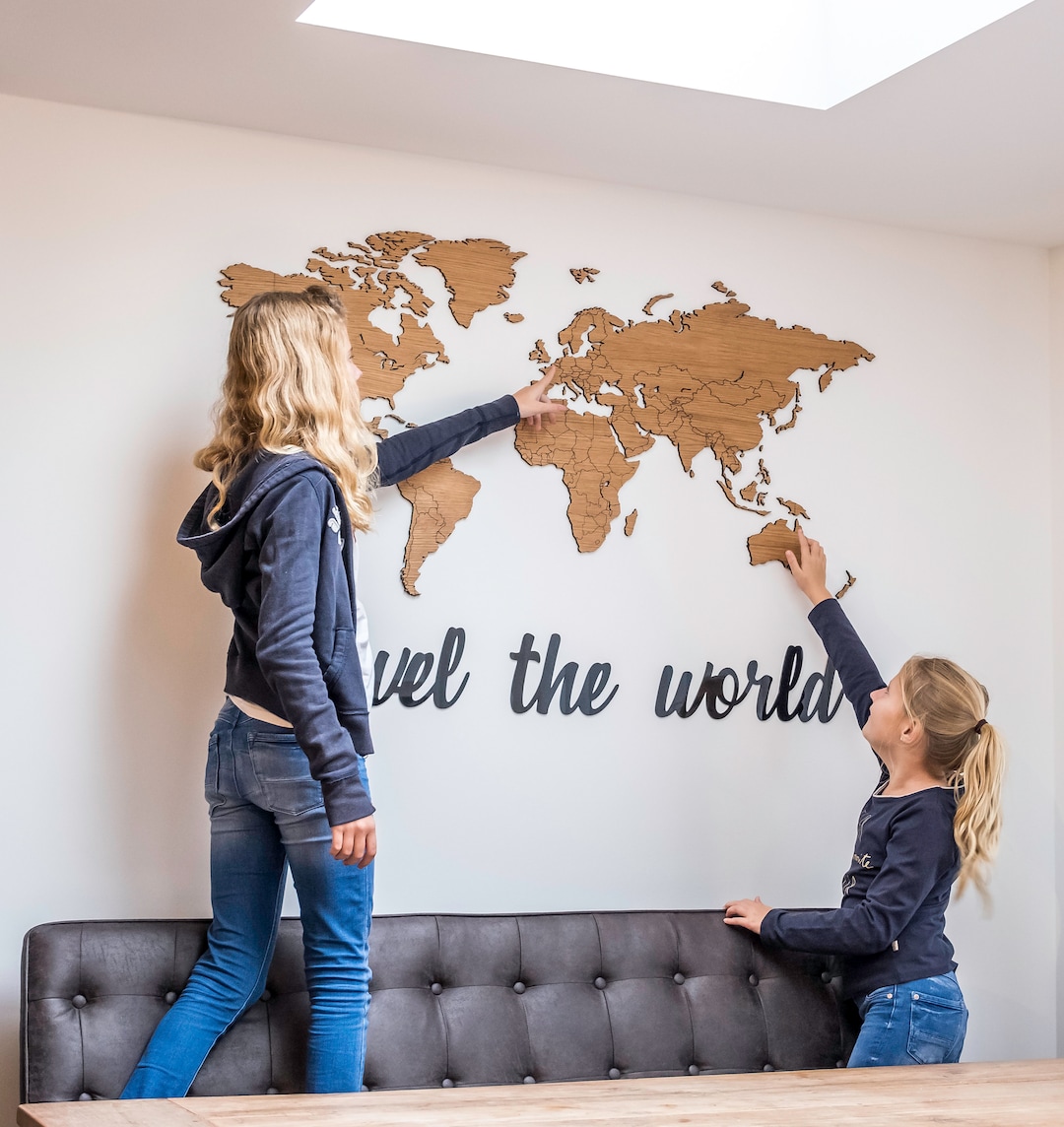 Nursery Decor, Nursery Room Wall Art, Children Room Art, Travel Map ...