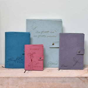 Refillable Felt Notebook with Custom Engraving - Personalized Travel Journal, Diary, Planner, and Field Notes