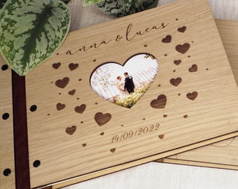 Wedding guestbook, Rustic, Modern guestbook, Custom guestbook, Personalized guestbook, Please sign our guestbook, Engrave, wedding Photobook