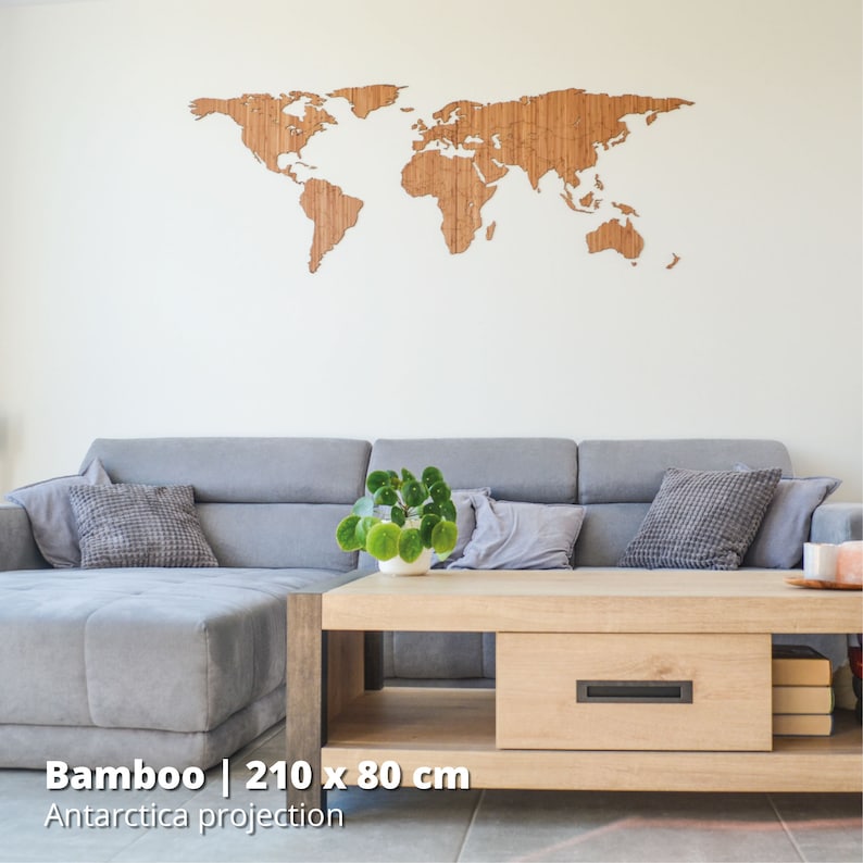 Wood Samples of Our Wooden World Maps Etsy