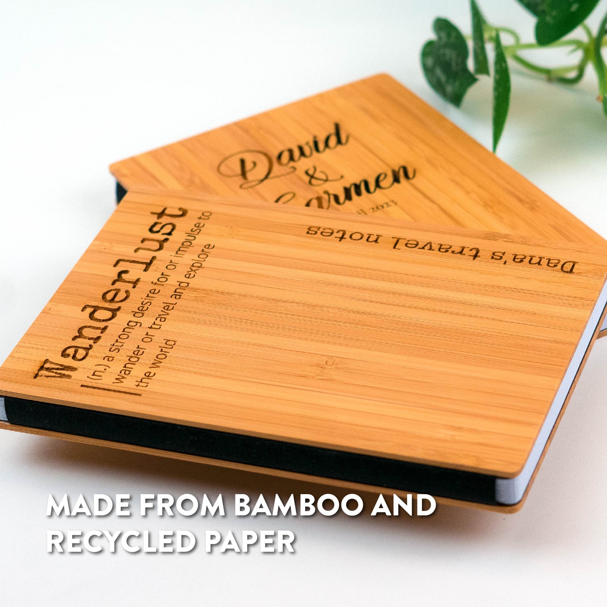 Sketchbook, Sustainable Notebook, Happy Planner, Bamboo Journal, Diary ...