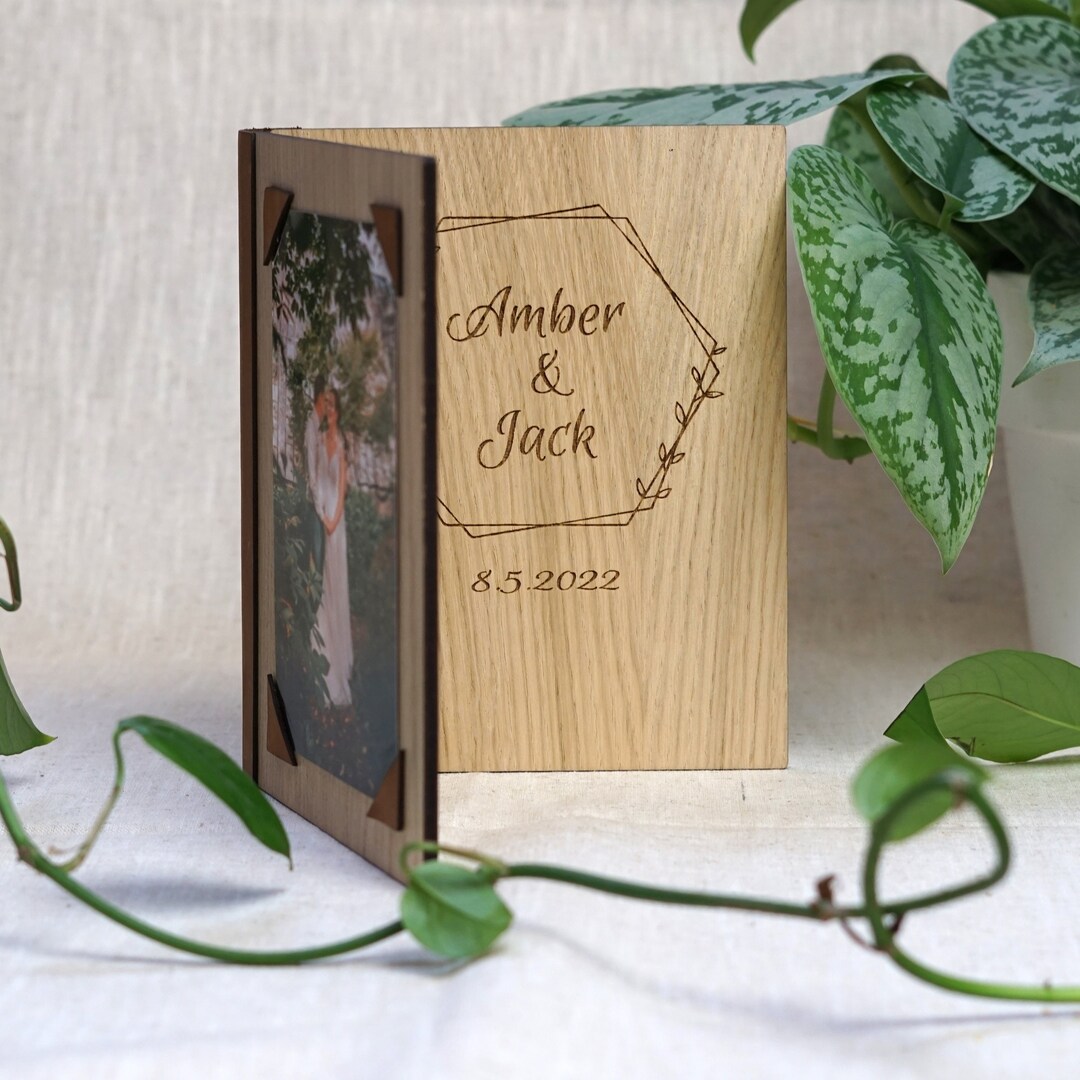 Custom Made Photo Frame, Photo Frame With Your Own Name, Wedding Gift
