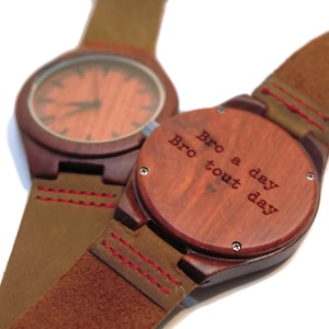 Personalized Watch, Engraved Watch, Engraved Wood Watch, Mens Wood Watch, Gifts for Him, Watches for men, Gifts for Him, Groomsmen gift,