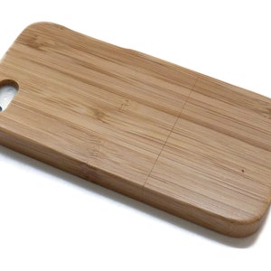 iPhone 6 PLUS case wood wooden iPhone 6 PLUS case walnut, cherry or bamboo wood real wood. image 3