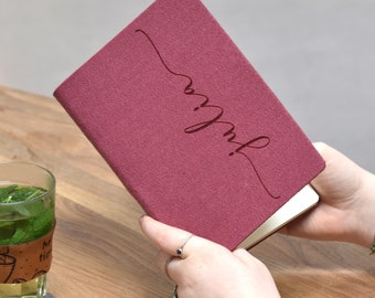 Personal Diary - Engraved with personal text - Felt Travel Journal, Travelers Diary, Notebook, Field notes, Bullet, Happy Planner, Book