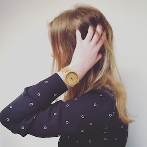 Houten horloge / persoonlijk horloge - gegraveerd met persoonlijke tekst - cadeau voor hem / haar verjaardag, bruiloft geschenk