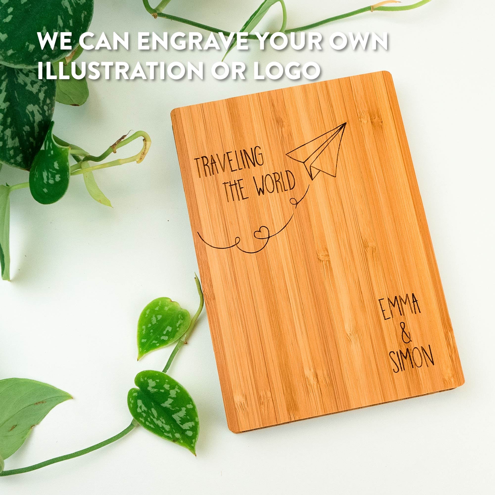 Sketchbook, Sustainable Notebook, Happy Planner, Bamboo Journal, Diary ...