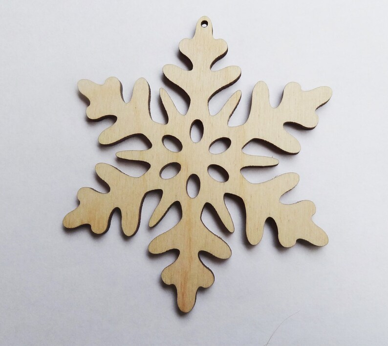 Christmas Ornament Laser cut from wood image 2