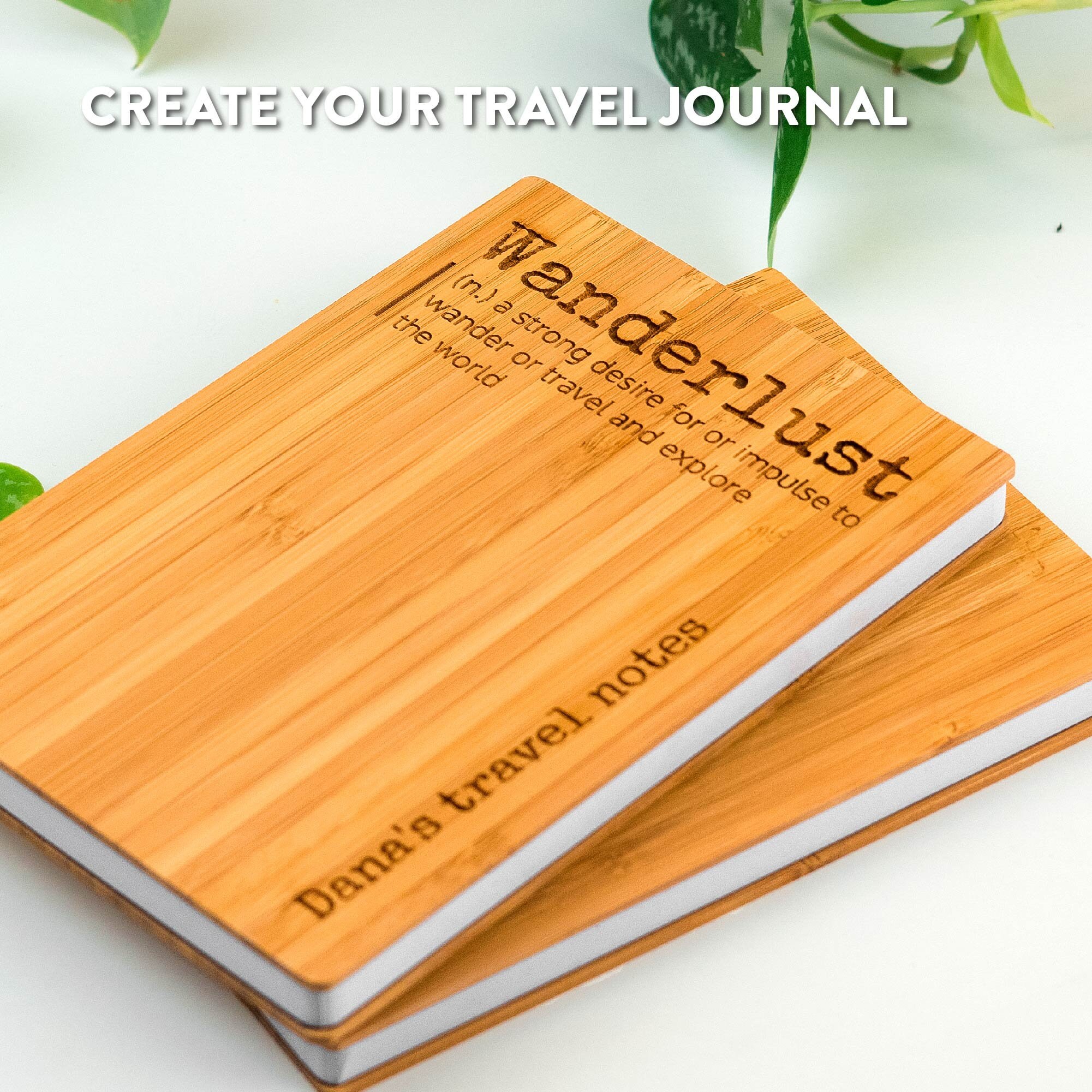 Sketchbook, Sustainable Notebook, Happy Planner, Bamboo Journal, Diary ...