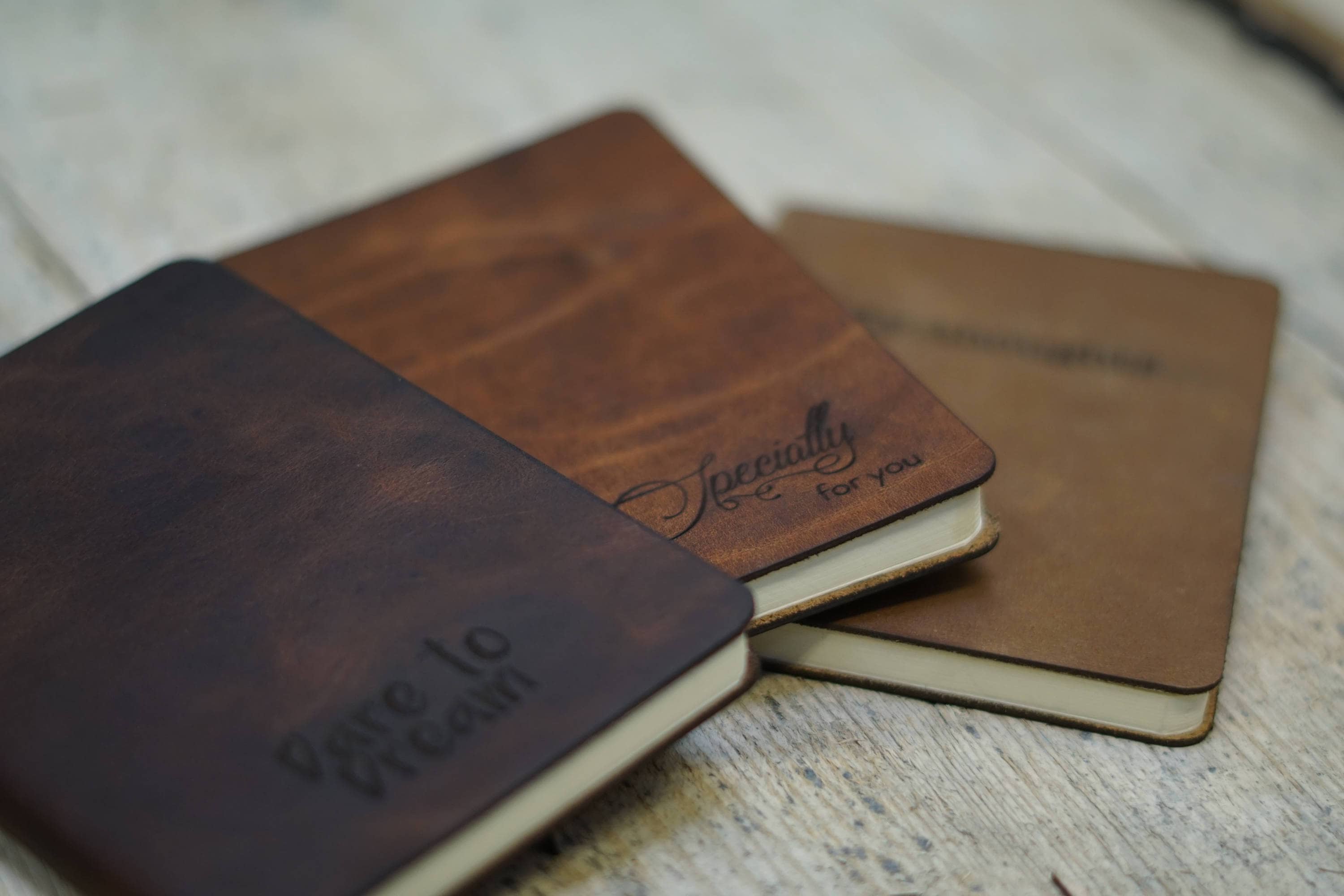 Leather Notebook A6/ Personalized Notebook engraved with | Etsy