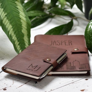 Nachfüllbares Notizbuch, Leder Journal, Reiseplaner, Skizzenbuch, Unliniertes Journal, Tagebuch, Wunschliste Journal, personalisiertes Geschenk, Feldnotizen