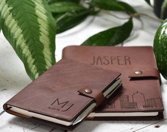 Carnet rechargeable, Journal en cuir, Planificateur de voyage, Carnet de croquis, Journal non ligné, Journal, Journal de liste de souhaits, Cadeau personnalisé, Notes de terrain