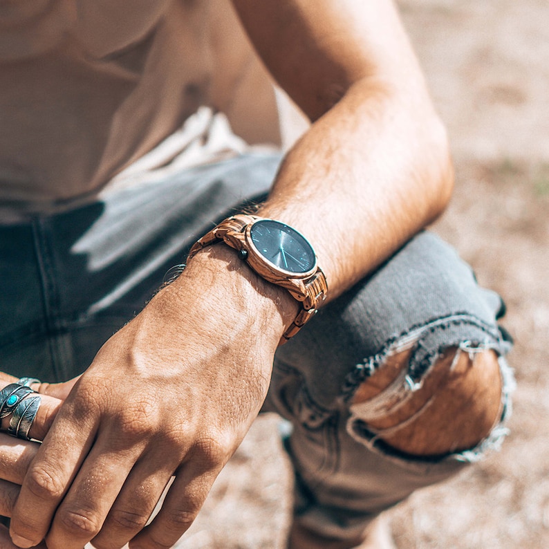 Wooden Watch, Personalized Watch, wood watch, women watches, engraved watch, wood watch men, womens watch, anniversary gift, personalized image 2