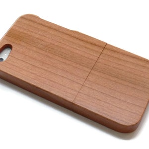 iPhone 6 PLUS case wood wooden iPhone 6 PLUS case walnut, cherry or bamboo wood real wood. image 1