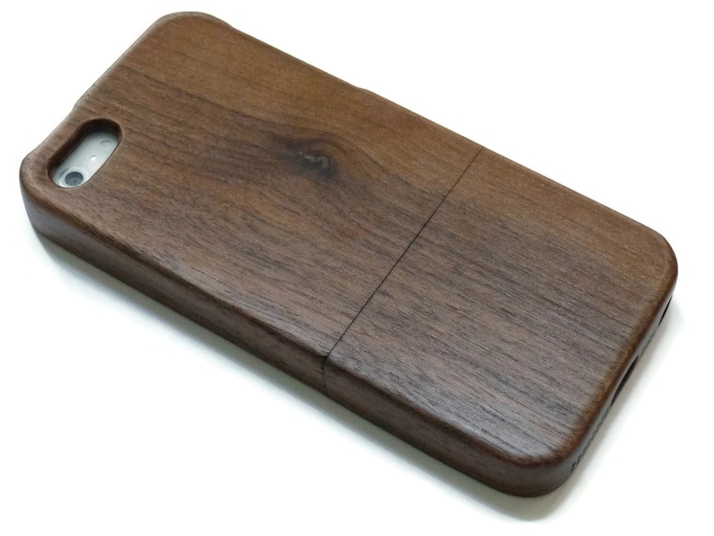 Iphone 6 PLUS case wood cherry or bamboo wood real wood. wooden iphone 6 PLUS case walnut