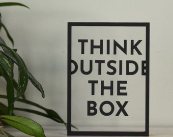 Floating Frame - Wooden Frame - wall art, decoration frame, quotes, minimalistic wall art, decorative art, wall art frame, text, letters