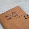Sketchbook, Unlined journal, Blank pages, Refillable leather journal, Diary, Personalized notebook, Field notes, Gift, Travelers notebook product logo