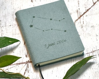 Felt Notebook A6 / A5 / A4 - Personalized Journal, Travel Journal, Custom Notebook, Personal Diary, Bucket List, Custom Scrapbook, Bullet