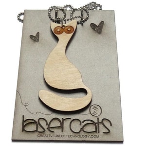 laser cut jewelry Lasercats Minoes image 1