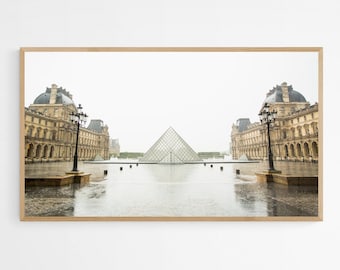 Samsung Frame TV Art - Louvre Pyramid - Paris Photography