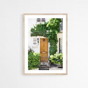 Paris Wall Decor - Parisian Door Photography Print - Ivy Covered House in Montmartre - French Gallery Wall Art Print