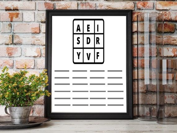 Letterbox Games Book Digital Download Printable Game Etsy