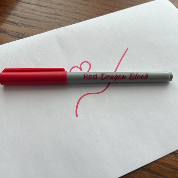 Red Dragon Blood Ink fine tip marker