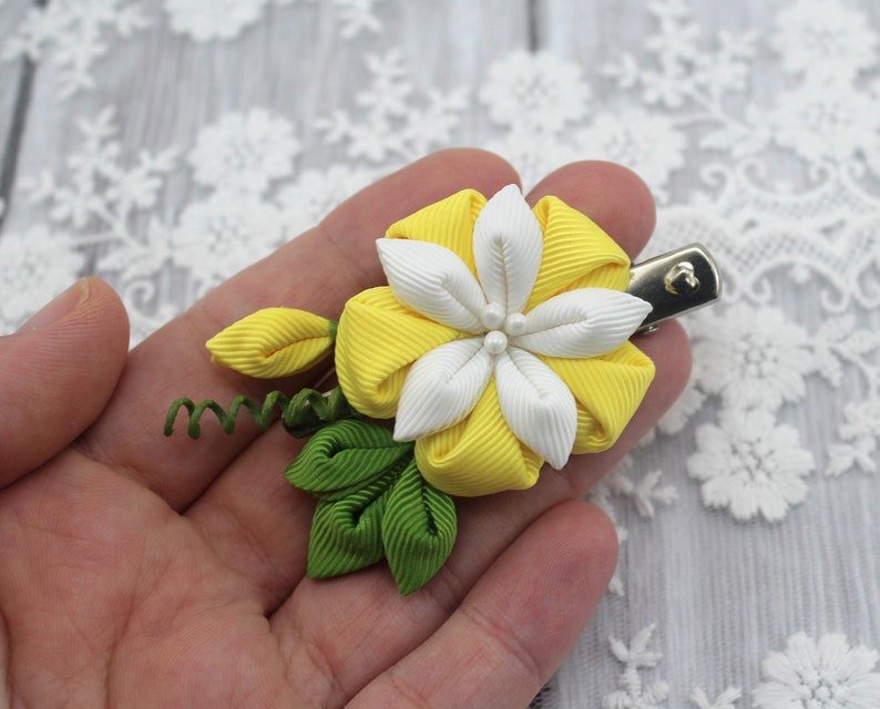 Kanzashi Flowers Hair Clip/japanese Hair Accessories/oriental Etsy