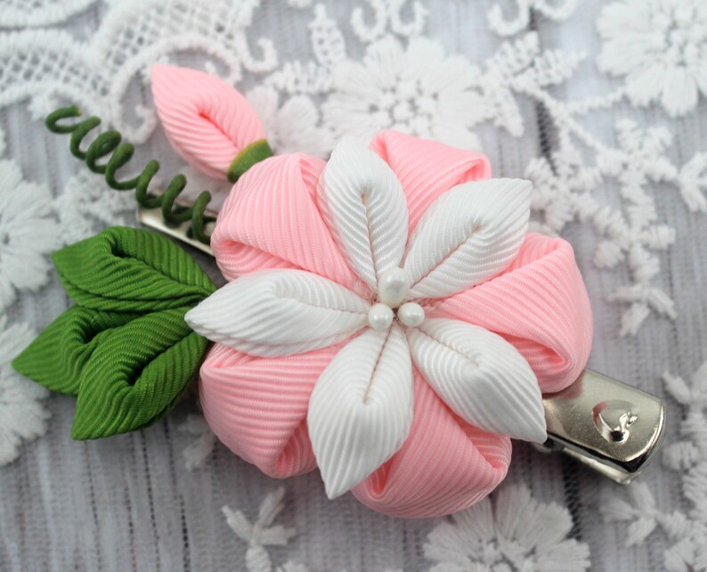 Kanzashi Flowers Hair Clip/japanese Hair Accessories/oriental Etsy